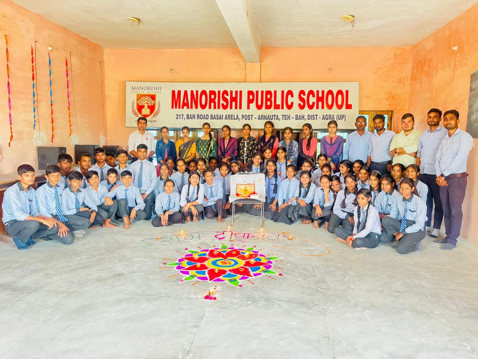 Diwali Rangoli Celebration by Students and Teachers